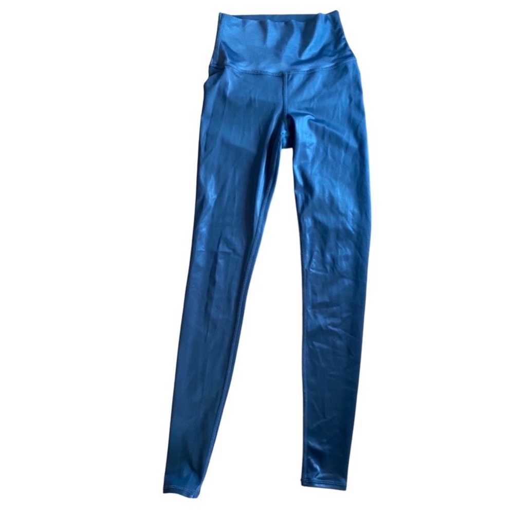 Alo leggings - shiny shark grey - size xs
